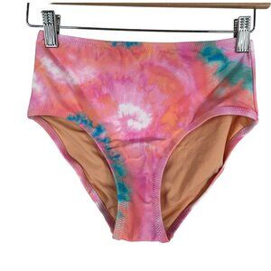 J.Crew‎ tie dye pink core Girls' bow bikini bottom 12